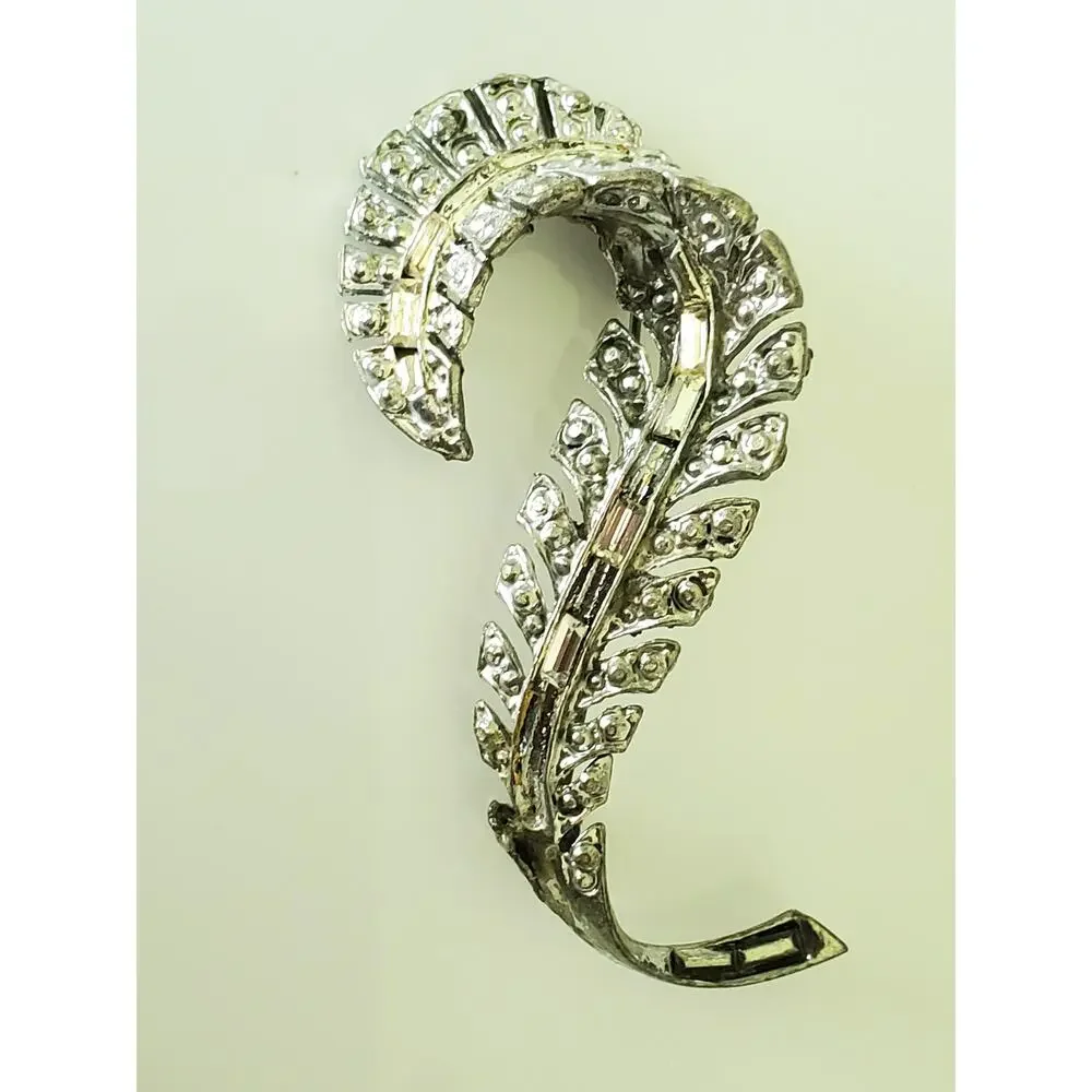 Antique Vintage Rhinestone Brooch and Dress Clip Lot